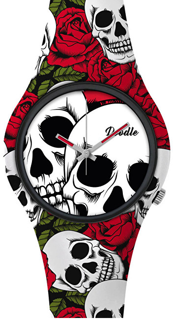 Doodle Skull Mood Roses and Skulls DOSK001