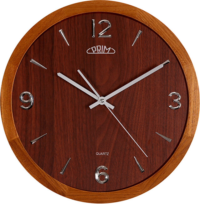 Prim Nástěnné hodiny Wood Style II E07P.3886.50