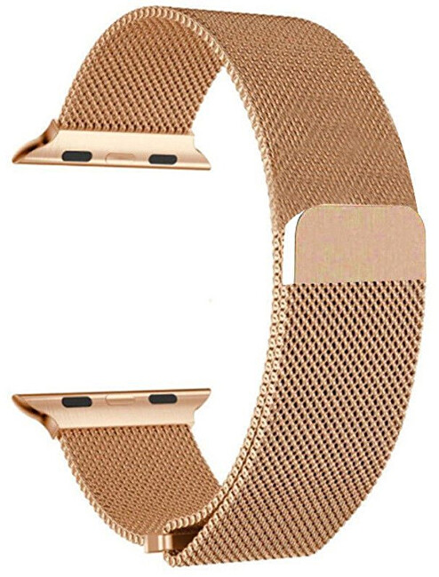 4wrist Ocelový milánský tah pro Apple Watch - Růžové zlato 38 40 41 mm