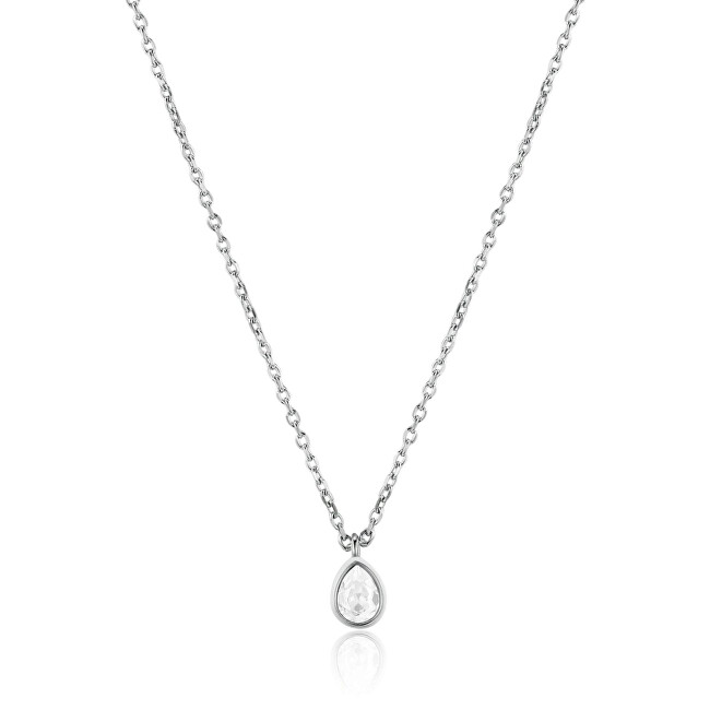Brosway Očarujúce oceľový náhrdelník s kryštálom Rain BNR07