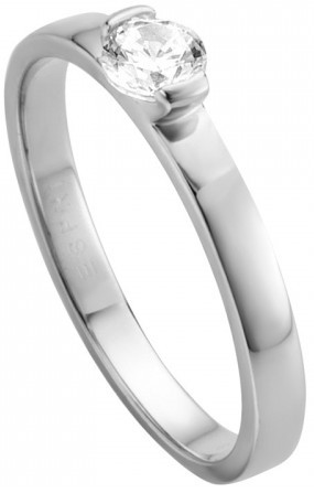 Esprit Strieborný prsteň s kryštálom Bright ESRG005315 51 mm