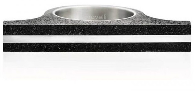 Gravelli Extravagantné betónový prsteň Omega Steel GJRUSSG006 50 mm
