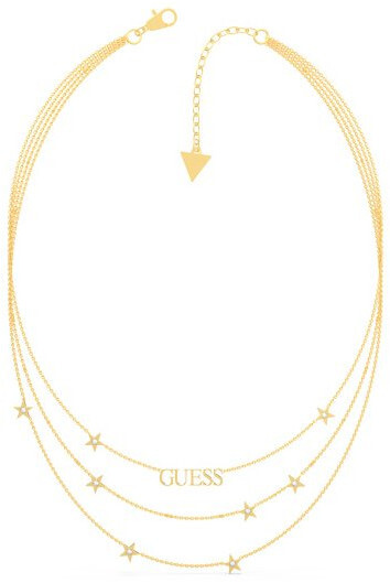 Guess Fashion pozlátený náhrdelník A Star Is Born UBN70066
