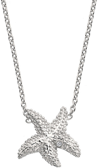 Hot Diamonds Strieborný náhrdelník s pravým diamantom Daisy DN132