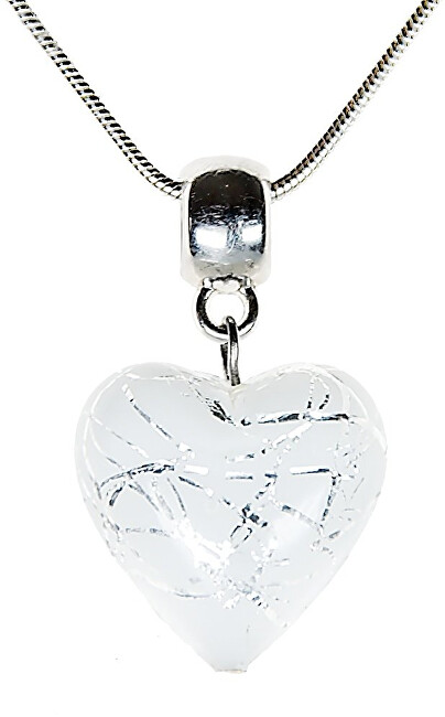 Lampglas Elegantný náhrdelník Pearl Symphony s perlou Lampglas s rýdzim striebrom NLH2
