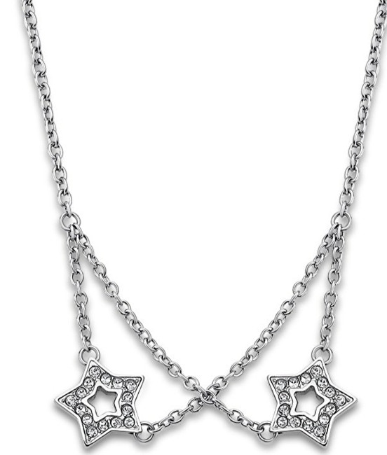 Lotus Style Hviezdičkový náhrdelník s kryštálmi LS1885-1   1