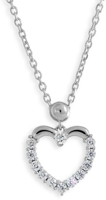 Modesi Srdiečkový náhrdelník so zirkónmi M41054