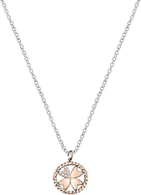 Morellato Oceľový náhrdelník s štvorlístkom MultiGips SAQG26 (retiazka, prívesok)