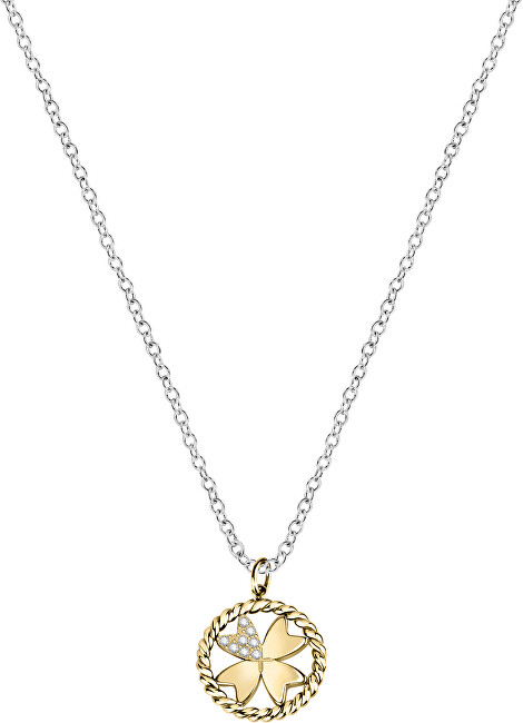 Morellato Oceľový náhrdelník s štvorlístkom MultiGips SAQG33 (retiazka, prívesky)