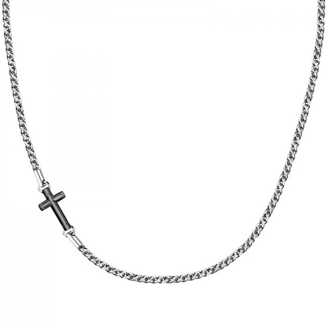 Morellato Oceľový náhrdelník s krížom Cross SKR61