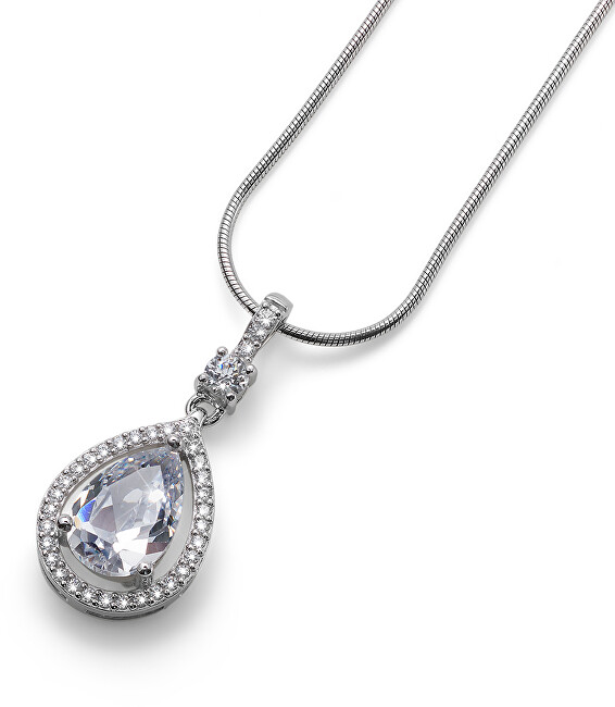 Oliver Weber Luxusný strieborný náhrdelník State 61151 WHI (retiazka, prívesok)