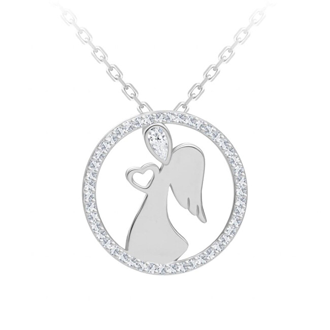 Preciosa Nežný strieborný náhrdelník Angelic Love 5295 00