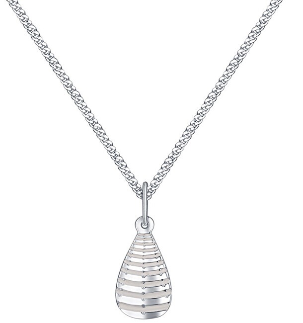 Praqia Jewellery Dizajnový strieborný náhrdelník Trilo KO6123_CU035_45_A_RH (retiazka, prívesok)