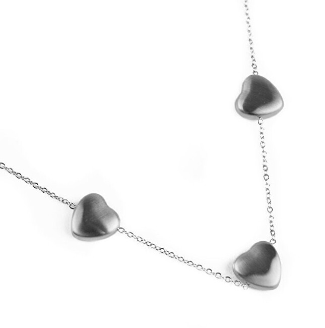 Vuch Romantický oceľový náhrdelník Silver Sparkle
