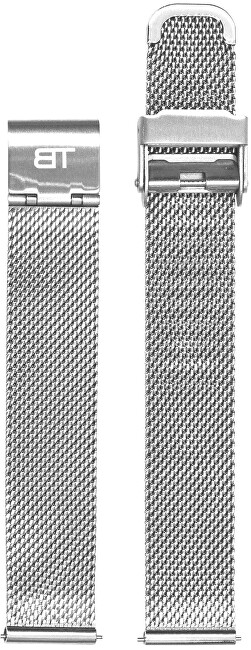 Bentime Kovový mesh s easy clickem - stříbrný 16 mm