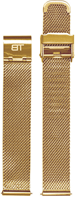 Bentime Kovový mesh s easy clickem - zlatý 18 mm