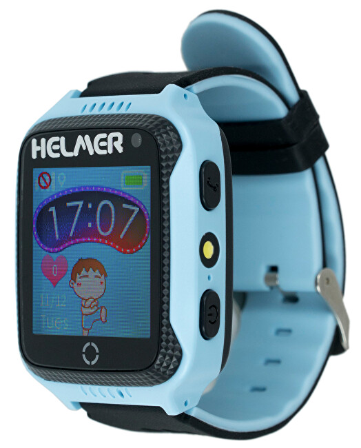 Helmer Smart dotykové hodinky s GPS lokátorom a fotoaparátom - LK 707 modré
