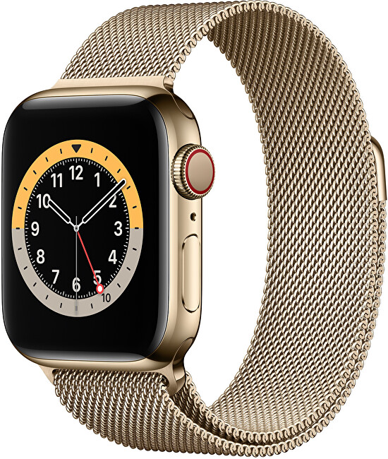 4wrist Ocelový milánský tah pro Apple Watch - Zlatý 38 40 mm