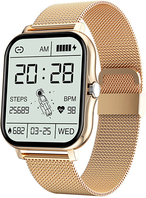Wotchi Smartwatch WO2GTG - Gold - SLEVA
