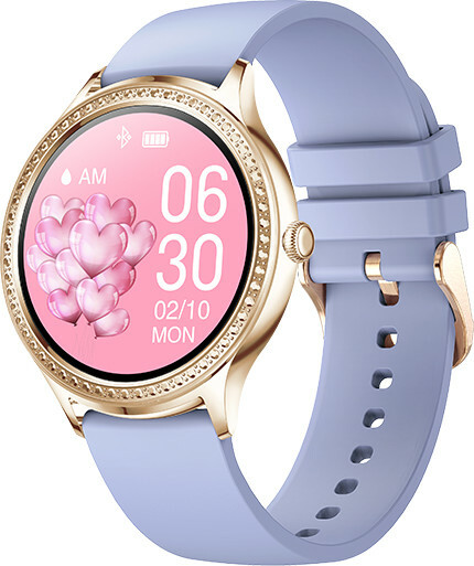 Wotchi Smartwatch W35AK - Gold Purple Silicone