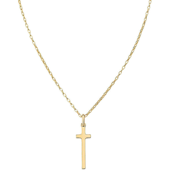 Amen Originálny pozlátený náhrdelník Cross CLCRLIG
