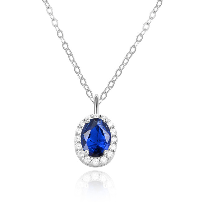 Beneto Pôvabný strieborný náhrdelník so zirkónmi á la Kate Middleton AGS852 47 (retiazka, prívesok)
