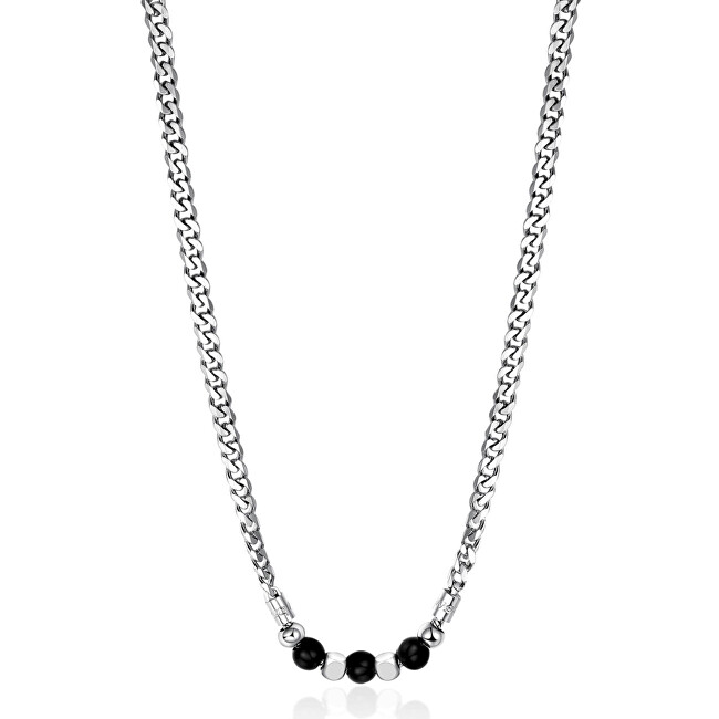 Brosway Fashion oceľový náhrdelník s korálkami TJ MAN BTJNS107
