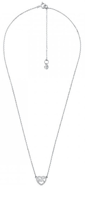 Michael Kors Romantický strieborný náhrdelník so zirkónmi MKC1244AN040