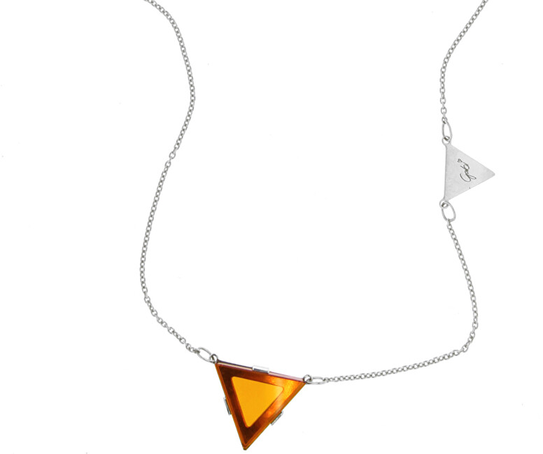 Praqia Jewellery Elegantný strieborný náhrdelník by Gabriela Koukalová Triangle N6270