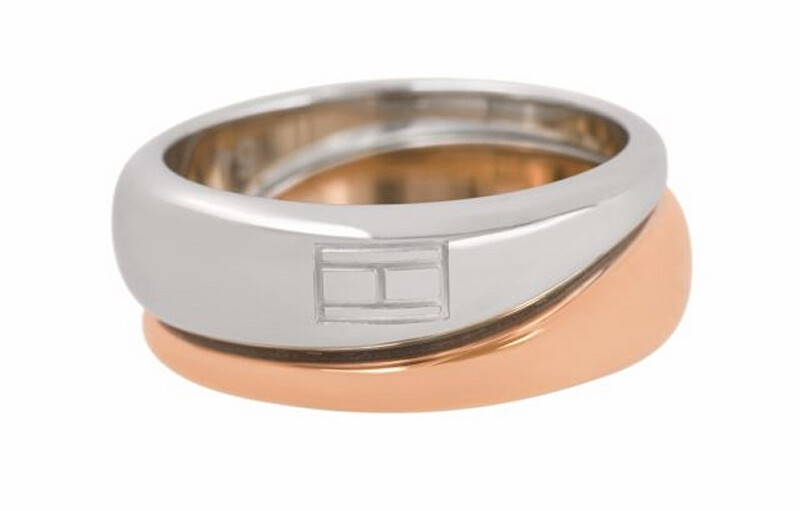 Tommy Hilfiger Módny oceľový bicolor prsteň 2700644 56 mm