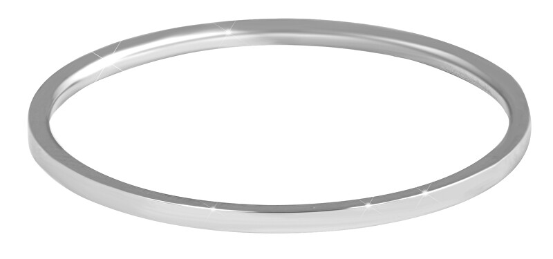 Troli Elegantný minimalistický prsteň z ocele Silver 52 mm