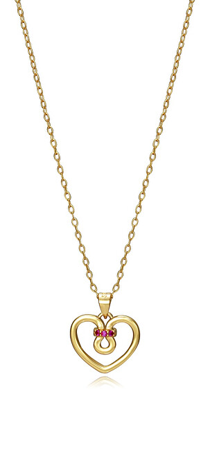 Viceroy Romantický pozlátený náhrdelník Srdce Chic 13026C100-06